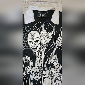 Killstar Retired Goth Harry Potter Deathly Hallow Collar Tee Tunic Dress XXL